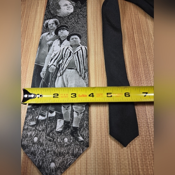 GOLFING STOOGES Necktie NWT Ralph Marlin 58 inch Vintage - Picture 3 of 6